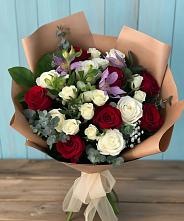 Букет цветов из:  Розы и Альстромерии #REPLACE_PRED# Щиграх