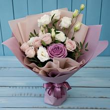 Букет цветов из:  Розы и Лизиантусы в Щиграх