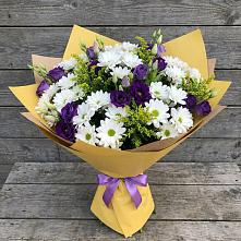 Букет цветов из:  Ирисы, Хризантемы и Ромашки в Щиграх