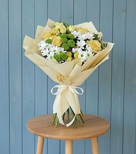 Букет цветов из:  Хризантемы и Розы в Щиграх