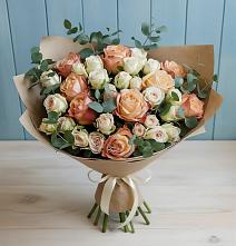 Букет цветов из:  Альстромерии и Розы #REPLACE_PRED# Щиграх